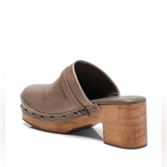 NWT Free People Calabasas Clog Washed Taupe Womens Sz 40 US 10 - Picture 4 of 14